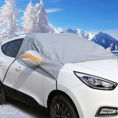 Protective Windscreen Frost Cover - Car Windshield Cover - Frost Free Front And Side Windows Mirror Cover Protector 150x70cm