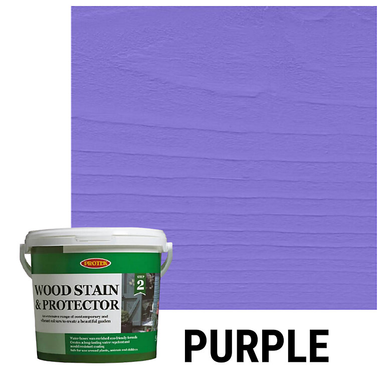 Protek Wood Stain and Protector 2.5ltr - Purple