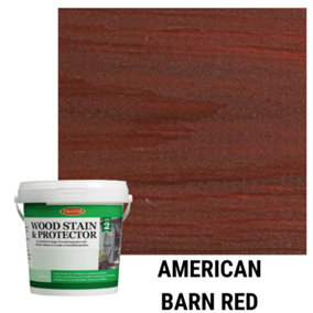 Protek Wood Stain and Protector 5ltr - American Barn Red