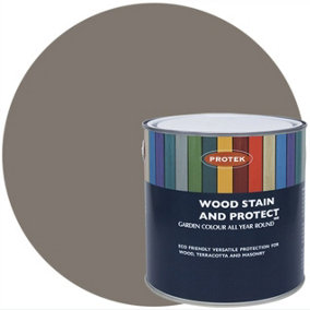 Protek Wood Stain & Protect 1L Warm Grey