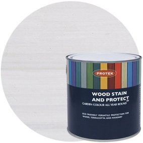 Protek Wood Stain & Protect 1L Whitewash