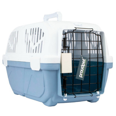 ProudPet Hard Blue Pet Carrier Small DIY at B Q