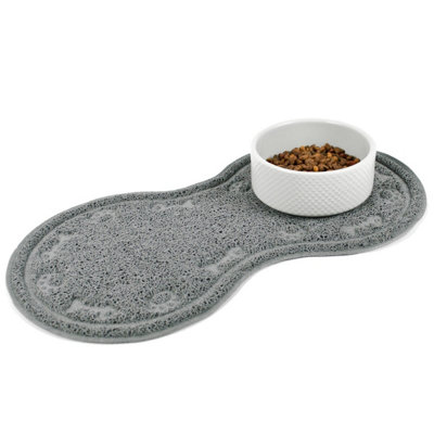 Proudpet Small Grey Cat Bowl Mat Price Comparisons | Compare The Build
