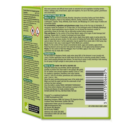 Provanto Fruit & Veg Bug Killer Concentrate Pesticide Garden Bug Killer ...