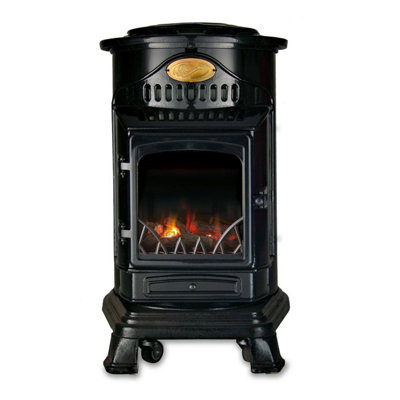 Provence Portable Gas Heater - Gloss Black