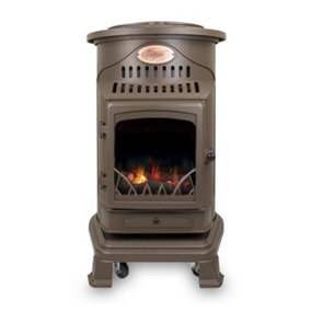Provence Portable Gas Heater Honey Glow Brown