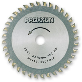 Proxxon TCT Saw Blade  (80mm x 36 teeth)