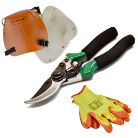 Pruning Cutting Pruners Set Leather Knee Kneeling Pads Protective Latex Gloves