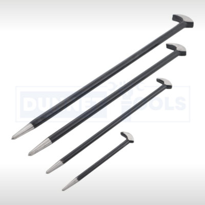 Pry Bar Set 4pc Heel Toe Heavy Duty Automotive Tool