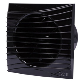 Przybysz 100mm Duct Size Obsidian Black Standard Ventilation Fan Air Flow Extractor