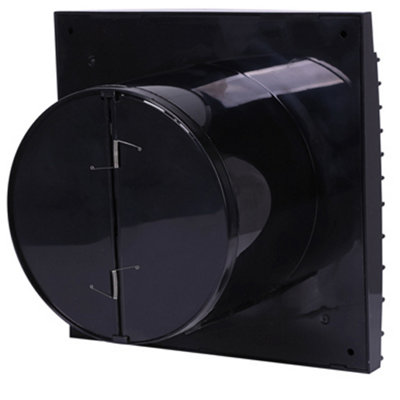Przybysz 125mm Duct Size Obsidian Black Standard Ventilation Fan Air Flow Extractor