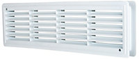 Przybysz 424x91mm White Internal Door Plastic Ventilation Grille Rectangle Air Vent