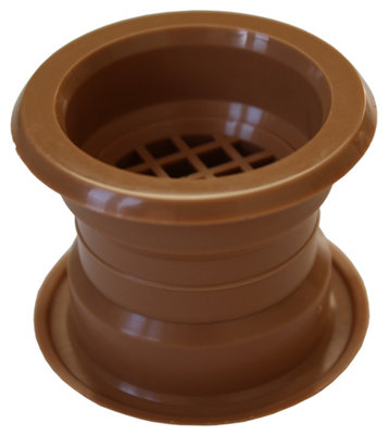 Przybysz Mini Circle Collar Air Vent Grille Door Ventilation Cover Oak Color 4pcs