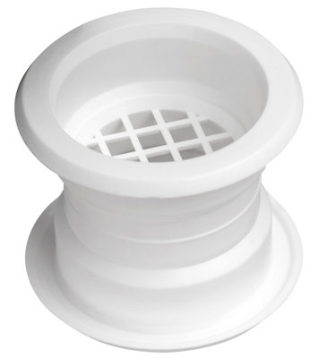 Przybysz Mini Circle Collar Air Vent Grille Door Ventilation Cover White Color 4pcs