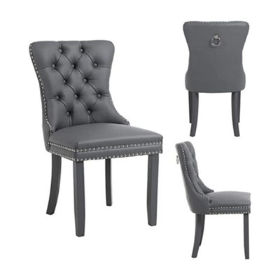 Dark grey deals kitchen chairs