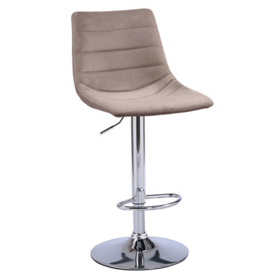 PS Global Brooke Velvet Adjustable Breakfast Kitchen Barstool
