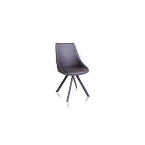 PS Global Set of 2 Alpha Dining Chairs (Grey)