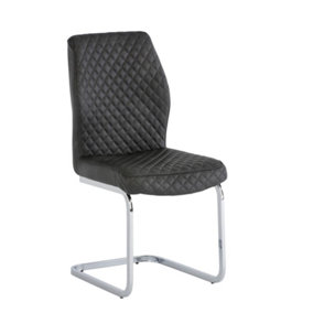 PS Global Set of 2 Luca Dining Chairs (Grey)