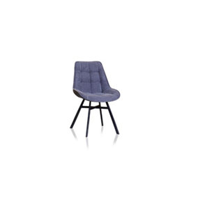 PS Global Set of 2 Montano Dining Chairs (Dark Grey)
