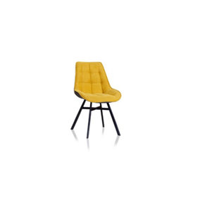PS Global Set of 2 Montano Dining Chairs (Ochre)