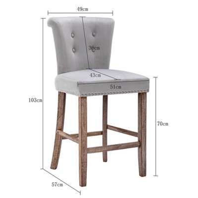 Bar stools discount 70cm seat height