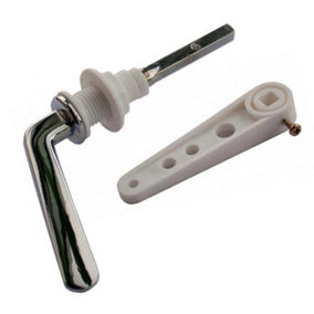 PS WC Cistern Handle - Chromed Metal