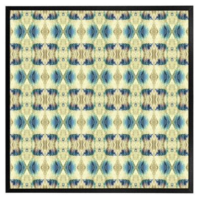 Psychedelic geometric pattern (Picutre Frame) / 16x16" / Oak