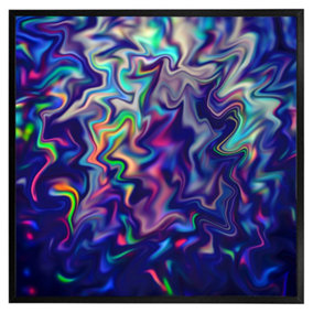 Psychedelic marble (Picutre Frame) / 12x12" / Oak
