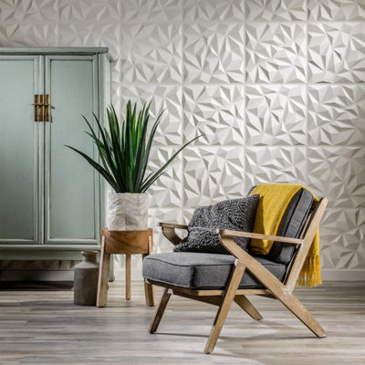 Puck Design 12 Boards 50x50cm 3D Wall Panel - 3