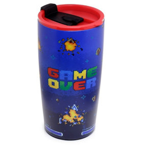Puckator Game Over Stainless Steel Drinks Cup