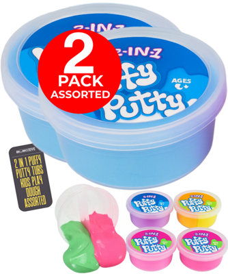 Puffy Putty Sensory Play Toy 2-in-1 Colourful Stretchy