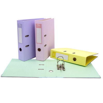 Pukka Pad, Premium Pastel A4 Lever Arch Files Pack of 4 Polypropylene ...