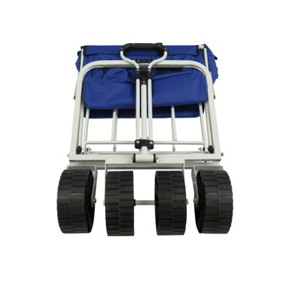 Pull Along Folding Trolley Cart (Heavy Duty Cleaning Foldable Janitors ...