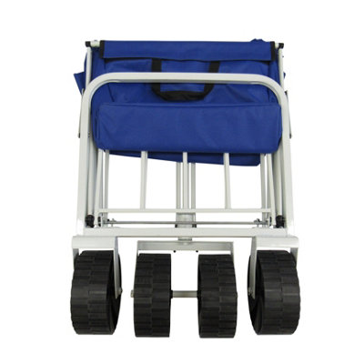 Pull Along Folding Trolley Cart (Heavy Duty Cleaning Foldable Janitors ...