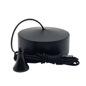 Pull cord ceiling switch - Black
