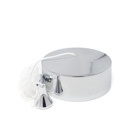 Pull cord ceiling switch - Chrome