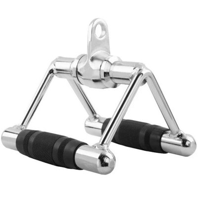 Pull Down Double D Cable Attachment Steel V Handle for Gym and Home