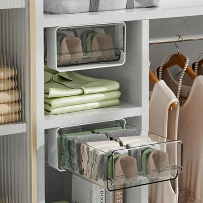 Pull Out Cabinet Organiser 31x20cm Slide Out Drawers Storage Kitchen