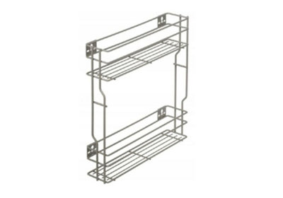 Pull out kitchen basket storage Variant Multi - soft close - 150mm, silver, sliding system HETTICH, left