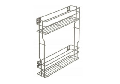 Pull out kitchen basket storage Variant Multi - soft close - 150mm, silver, sliding system REJS, right