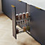 Pull out kitchen basket storage Variant Multi - soft close - 200mm, chrome, sliding system HETTICH, right