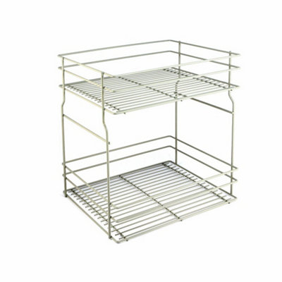 Pull out kitchen basket storage Variant Multi - soft close - 300mm, silver, sliding system HETTICH