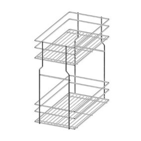 Pull out kitchen basket storage Variant Multi - soft close - 600mm, chrome, sliding system HETTICH