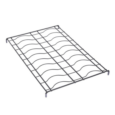 Pull-Out Steel Bowl Rack Black L 27.5 x W 38.5 x H 9cm Kitchen Utensil Holder Rack Unit - 3