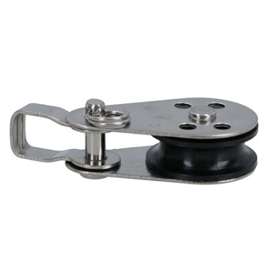 Pulley Block with Removable Pin and Bracket 26mm Diameter Stainless ...