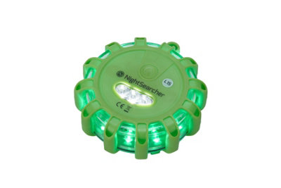 Pulsar AAA Single, Battery Powered Hazard Warning Light, in Green