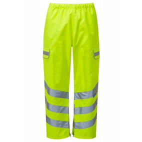 PULSAR Hi-Vis Overtrousers - Yellow - 2XL - To fit 29 Inside leg