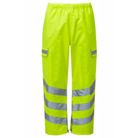 PULSAR Hi-Vis Overtrousers - Yellow - M - To fit 29 Inside leg