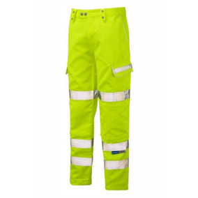 PULSAR High Visibility Combat Trousers - Yellow - 28 Tall Leg