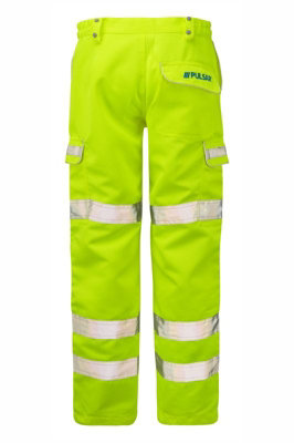 PULSAR High Visibility Combat Trousers - Yellow - 38 Regular Leg